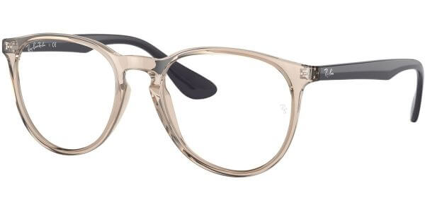 Dioptrické brýle Ray-Ban® model 7046, barva obruby béžová čirá lesk, stranice modrá lesk, kód barevné varianty 8138. 