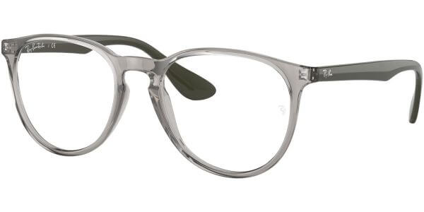 Dioptrické brýle Ray-Ban® model 7046, barva obruby šedá čirá lesk, stranice zelená čirá lesk, kód barevné varianty 8141. 