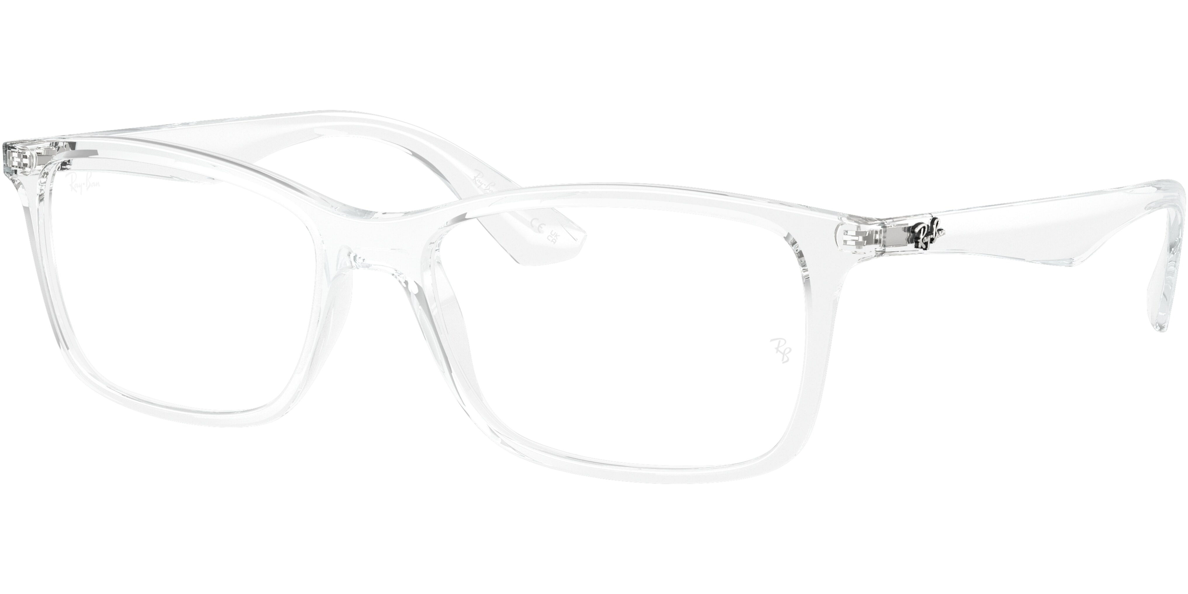 Dioptrické brýle Ray-Ban® model 7047, barva obruby čirá lesk, stranice čirá lesk, kód barevné varianty 2001. 