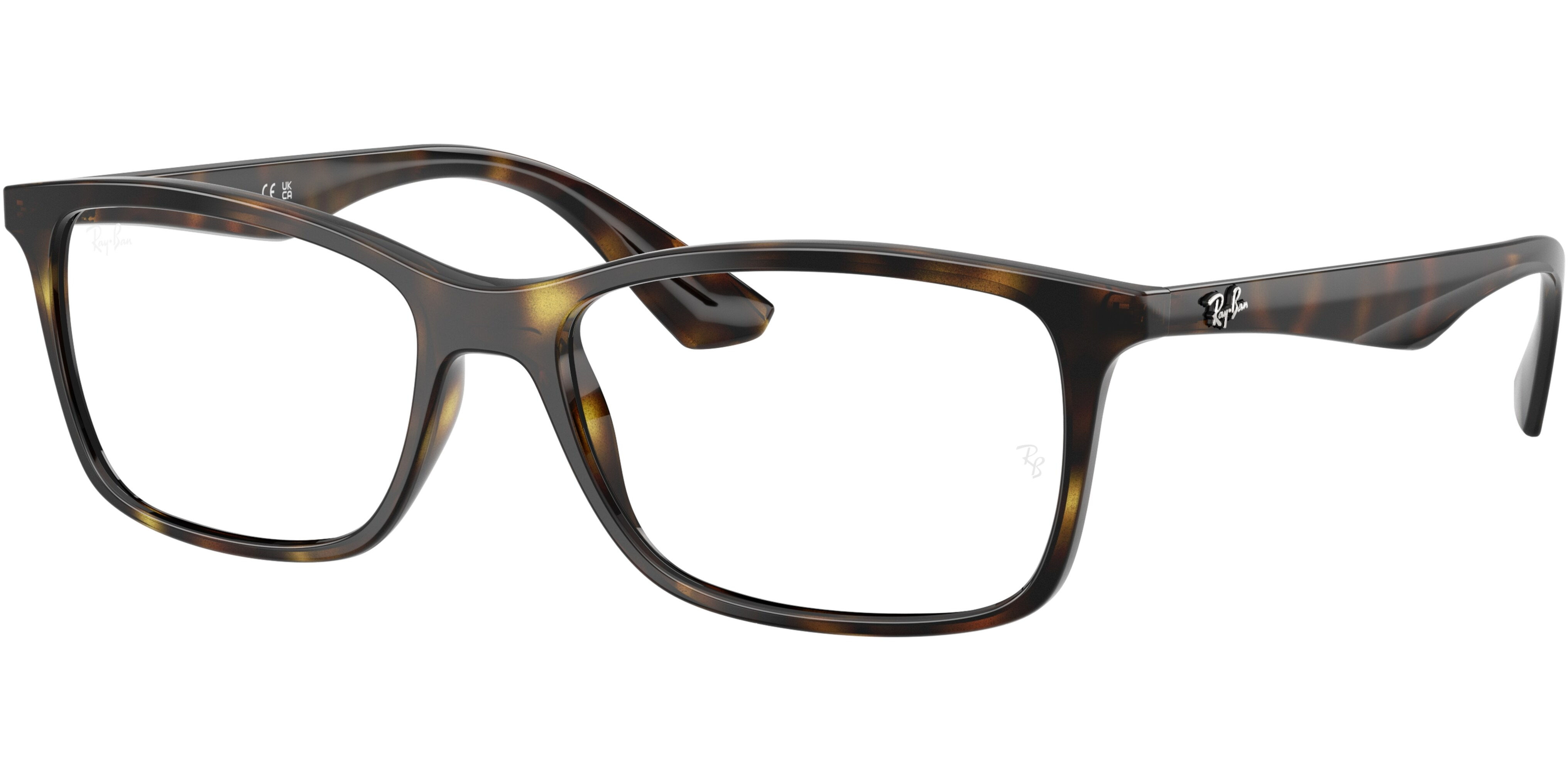 Dioptrické brýle Ray-Ban® model 7047, barva obruby hnědá lesk, stranice hnědá lesk, kód barevné varianty 2012. 