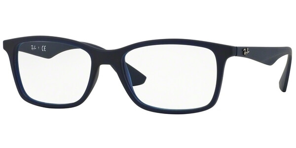 Dioptrické brýle Ray-Ban® model 7047, barva obruby modrá mat, stranice modrá mat, kód barevné varianty 5450. 