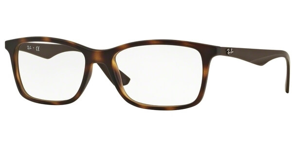 Dioptrické brýle Ray-Ban® model 7047, barva obruby hnědá mat, stranice hnědá mat, kód barevné varianty 5573. 