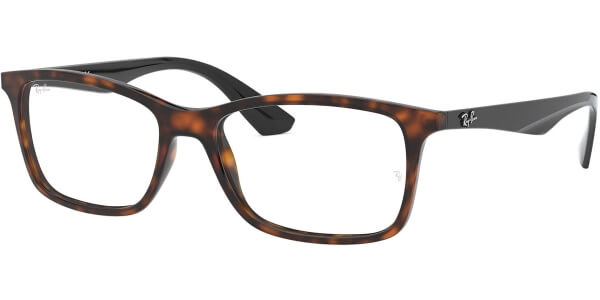 Dioptrické brýle Ray-Ban® model 7047, barva obruby hnědá lesk, stranice šedá lesk, kód barevné varianty 5847. 