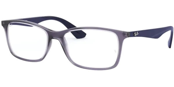 Dioptrické brýle Ray-Ban® model 7047, barva obruby modrá čirá lesk, stranice modrá lesk, kód barevné varianty 5995. 