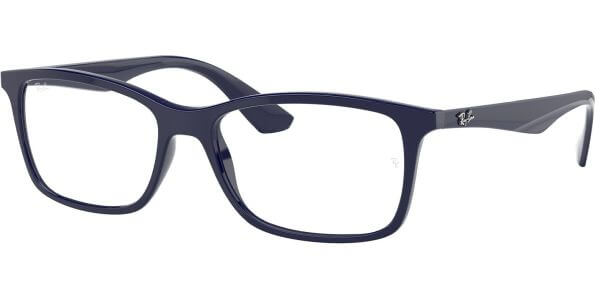 Dioptrické brýle Ray-Ban® model 7047, barva obruby modrá lesk, stranice modrá lesk, kód barevné varianty 8100. 
