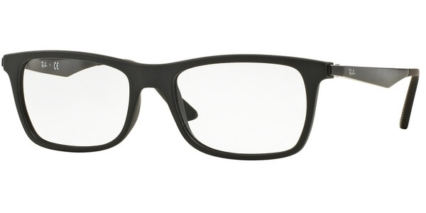 Dioptrické brýle Ray-Ban® model 7062, barva obruby černá mat, stranice černá mat, kód barevné varianty 2077. 