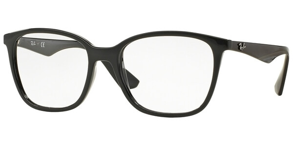 Dioptrické brýle Ray-Ban® model 7066, barva obruby černá lesk, stranice černá lesk, kód barevné varianty 2000. 