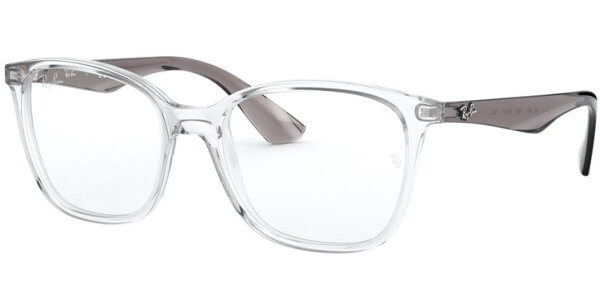 Dioptrické brýle Ray-Ban® model 7066, barva obruby čirá lesk, stranice šedá lesk, kód barevné varianty 5768. 
