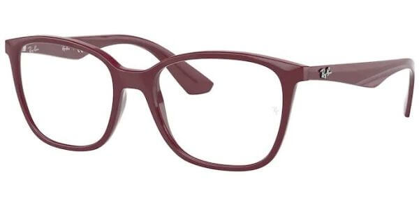 Dioptrické brýle Ray-Ban® model 7066, barva obruby vínová lesk, stranice vínová lesk, kód barevné varianty 8099. 