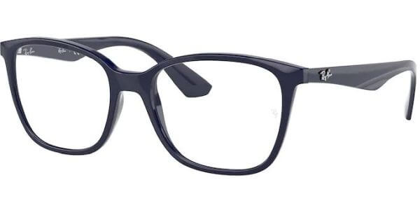 Dioptrické brýle Ray-Ban® model 7066, barva obruby modrá lesk, stranice modrá lesk, kód barevné varianty 8100. 
