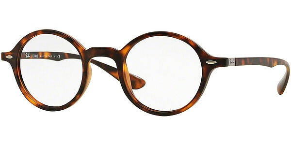Dioptrické brýle Ray-Ban® model 7069, barva obruby hnědá mat, stranice hnědá mat, kód barevné varianty 5200. 