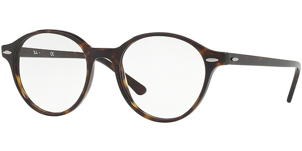 Dioptrické brýle Ray-Ban® model 7118, barva obruby hnědá lesk, stranice hnědá lesk, kód barevné varianty 2012. 