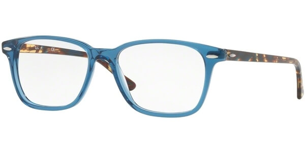 Dioptrické brýle Ray-Ban® model 7119, barva obruby modrá lesk, stranice hnědá lesk, kód barevné varianty 8024. 