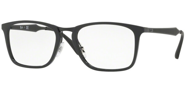 Dioptrické brýle Ray-Ban® model 7131, barva obruby černá lesk, stranice černá mat, kód barevné varianty 2000. 