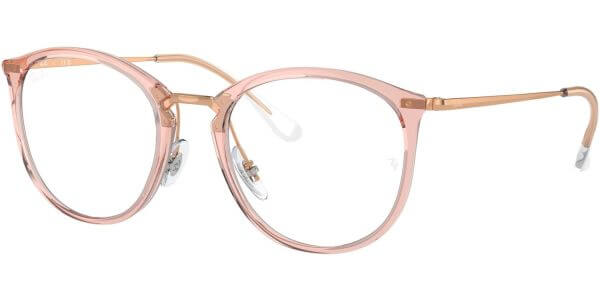 Dioptrické brýle Ray-Ban® model 7140, barva obruby růžová bronzová lesk, stranice bronzová lesk, kód barevné varianty 8335. 
