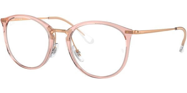 Dioptrické brýle Ray-Ban® model 7140, barva obruby růžová bronzová lesk, stranice bronzová lesk, kód barevné varianty 8335. 