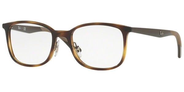 Dioptrické brýle Ray-Ban® model 7142, barva obruby hnědá lesk, stranice hnědá lesk, kód barevné varianty 2012. 