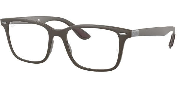 Dioptrické brýle Ray-Ban® model 7144, barva obruby hnědá mat, stranice hnědá mat, kód barevné varianty 8063. 