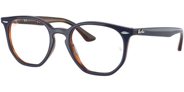 Dioptrické brýle Ray-Ban® model 7151, barva obruby modrá oranžová lesk, stranice modrá oranžová lesk, kód barevné varianty 5910. 