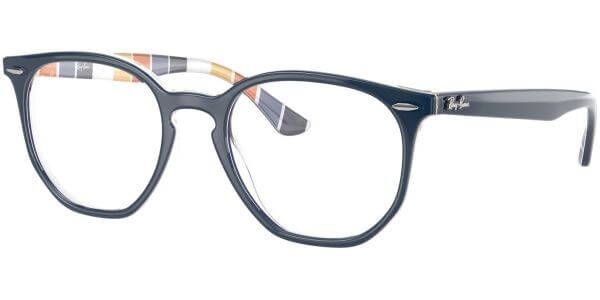 Dioptrické brýle Ray-Ban® model 7151, barva obruby modrá oranžová lesk, stranice modrá oranžová lesk, kód barevné varianty 8091. 