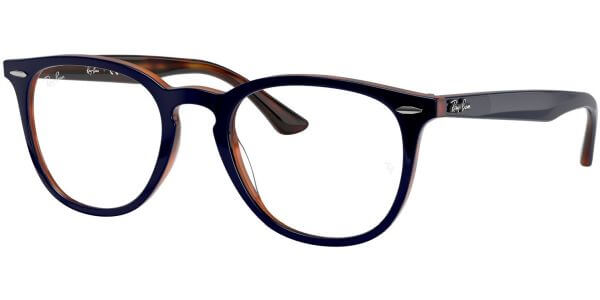 Dioptrické brýle Ray-Ban® model 7159, barva obruby modrá hnědá lesk, stranice modrá hnědá lesk, kód barevné varianty 5910. 