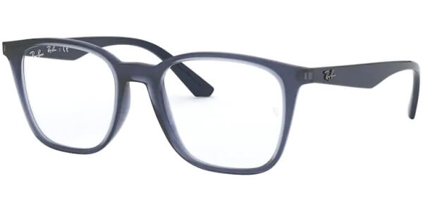 Dioptrické brýle Ray-Ban® model 7177, barva obruby modrá čirá lesk, stranice modrá lesk, kód barevné varianty 5995. 
