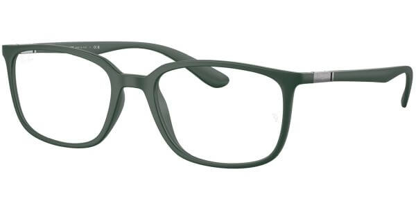 Dioptrické brýle Ray-Ban® model 7208, barva obruby zelená mat, stranice zelená mat, kód barevné varianty 8062. 