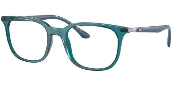 Dioptrické brýle Ray-Ban® model 7211, barva obruby tyrkysová čirá lesk, stranice modrá lesk, kód barevné varianty 8206. 