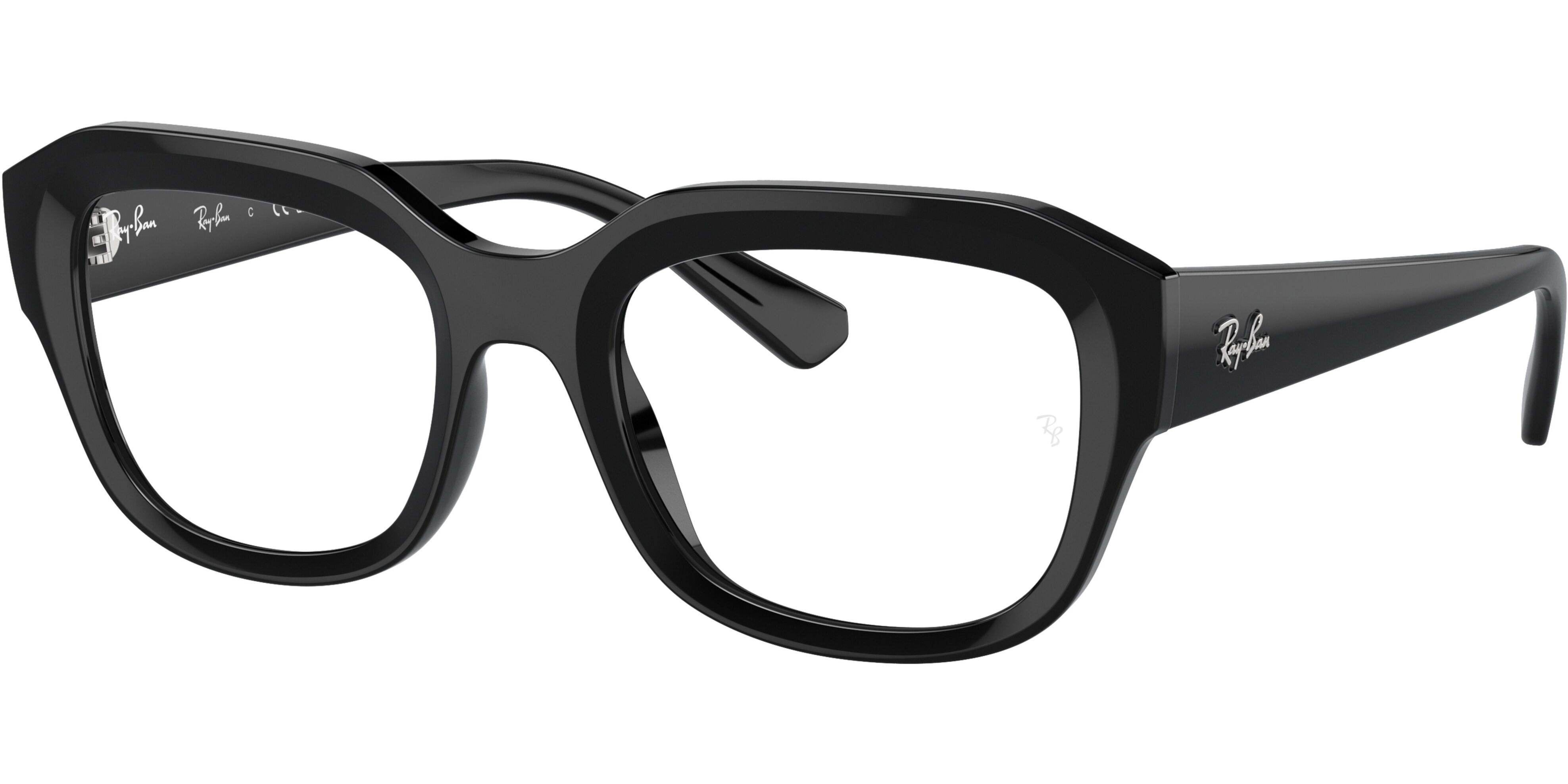 Dioptrické brýle Ray-Ban® model 7225, barva obruby černá lesk, stranice černá lesk, kód barevné varianty 8260. 