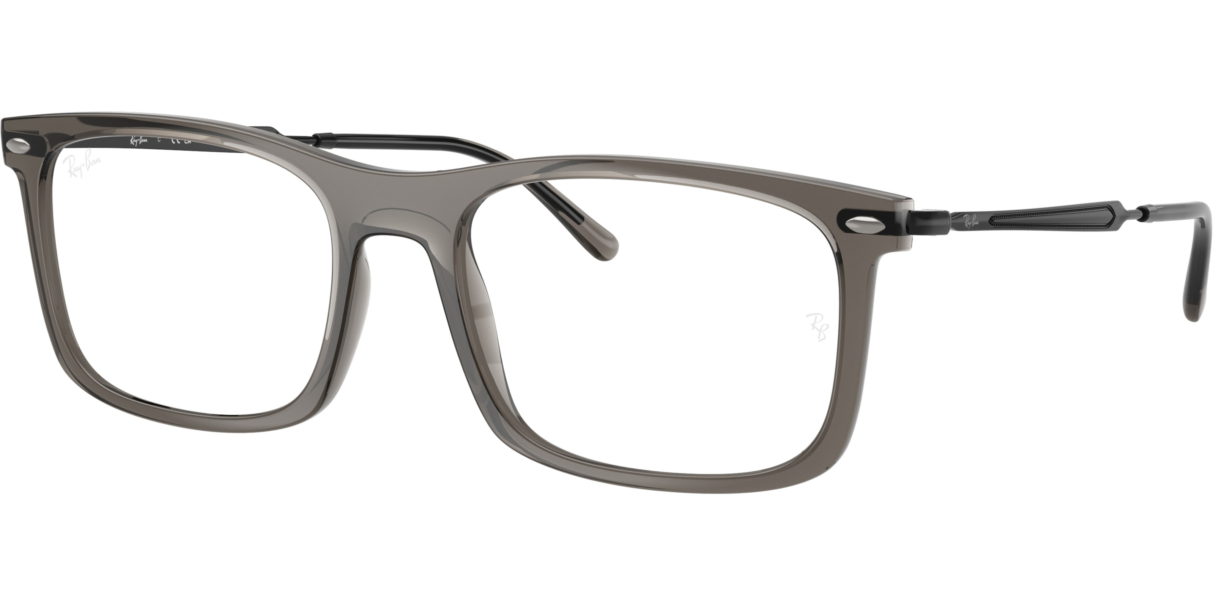 Dioptrické brýle Ray-Ban® model 7260, barva obruby šedá lesk, stranice šedá lesk, kód barevné varianty 8463. 