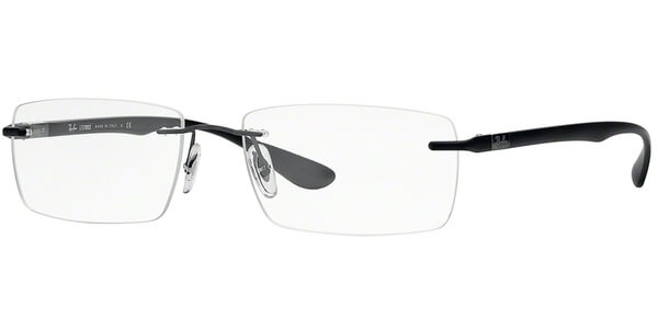 Dioptrické brýle Ray-Ban® model 8724, barva obruby šedá mat, stranice černá mat, kód barevné varianty 1128. 