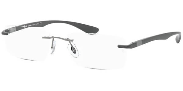 Dioptrické brýle Ray-Ban® model 8724, barva obruby šedá mat, stranice šedá mat, kód barevné varianty 1218. 