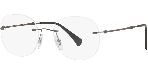 Dioptrické brýle Ray-Ban® model 8747, barva obruby šedá mat, stranice šedá mat, kód barevné varianty 1128. 