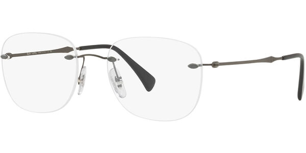 Dioptrické brýle Ray-Ban® model 8748, barva obruby šedá mat, stranice šedá mat, kód barevné varianty 1128. 