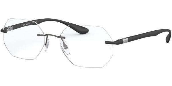 Dioptrické brýle Ray-Ban® model 8765, barva obruby šedá mat, stranice černá mat, kód barevné varianty 1128. 