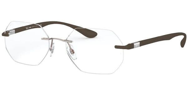 Dioptrické brýle Ray-Ban® model 8765, barva obruby hnědá lesk, stranice hnědá mat, kód barevné varianty 1131. 