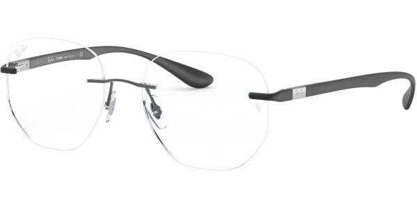 Dioptrické brýle Ray-Ban® model 8766, barva obruby šedá mat, stranice černá mat, kód barevné varianty 1128. 