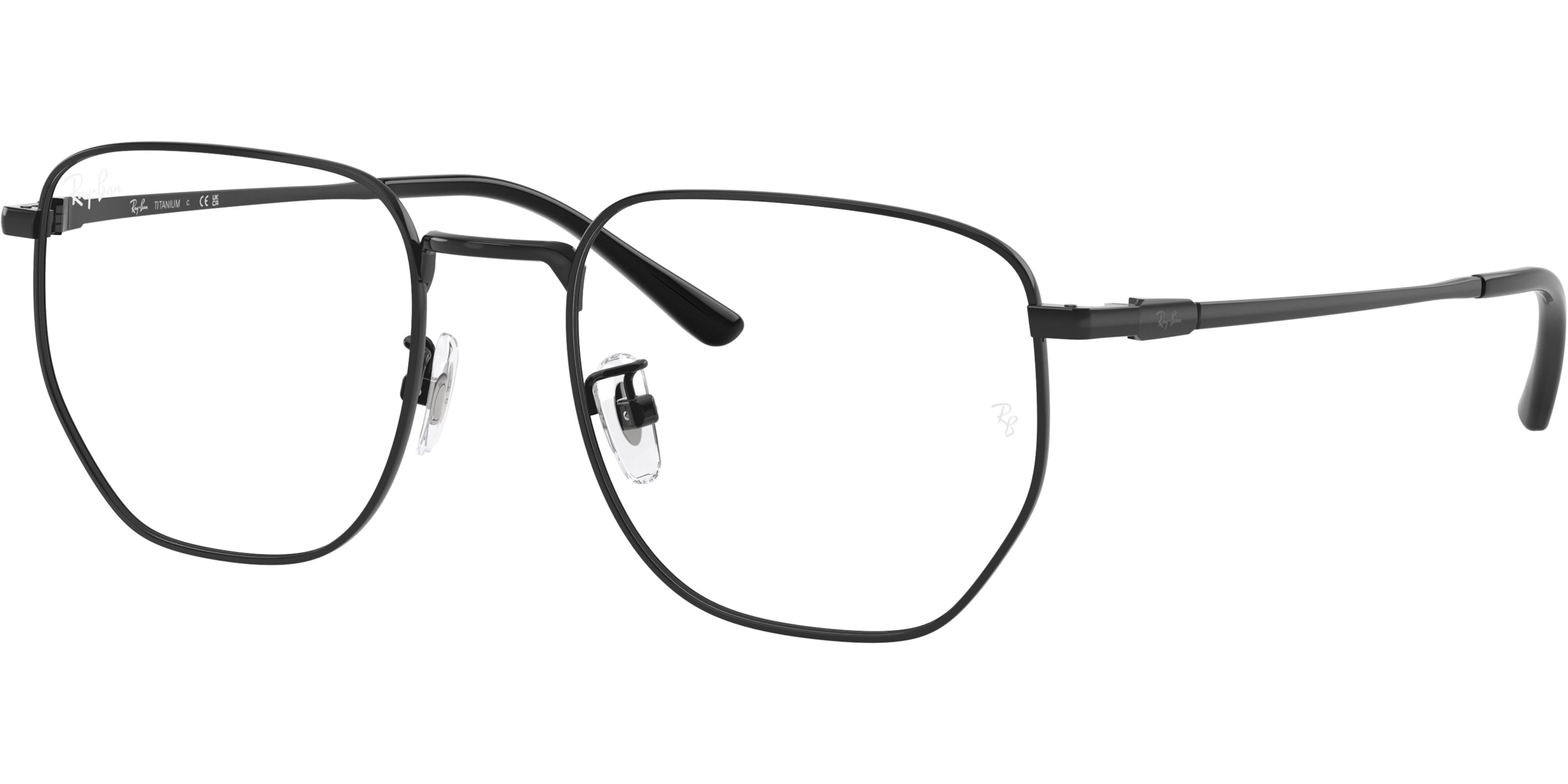 Dioptrické brýle Ray-Ban® model 8776D, barva obruby černá lesk, stranice černá lesk, kód barevné varianty 1244. 