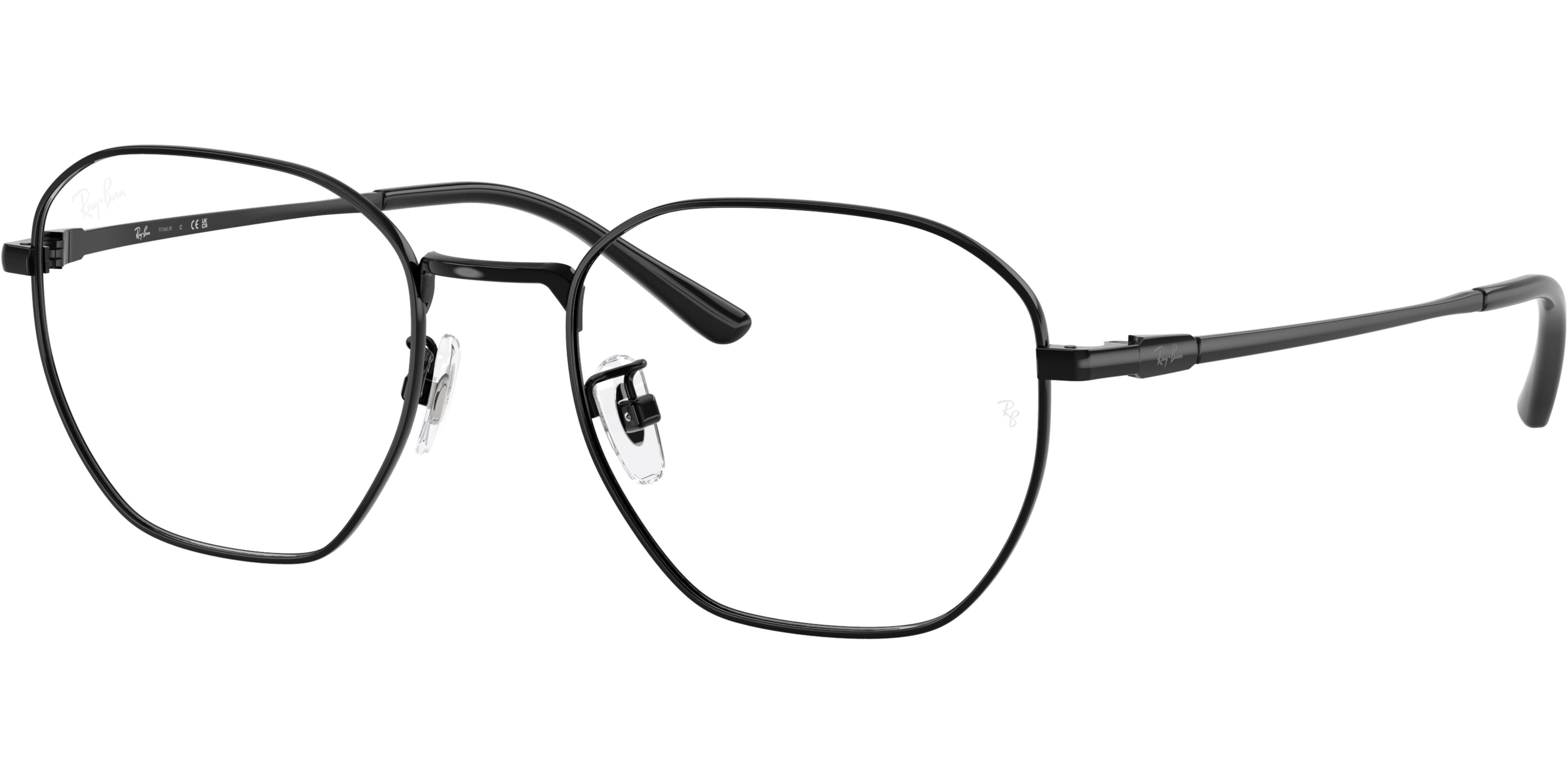 Dioptrické brýle Ray-Ban® model 8777D, barva obruby černá lesk, stranice černá lesk, kód barevné varianty 1244. 