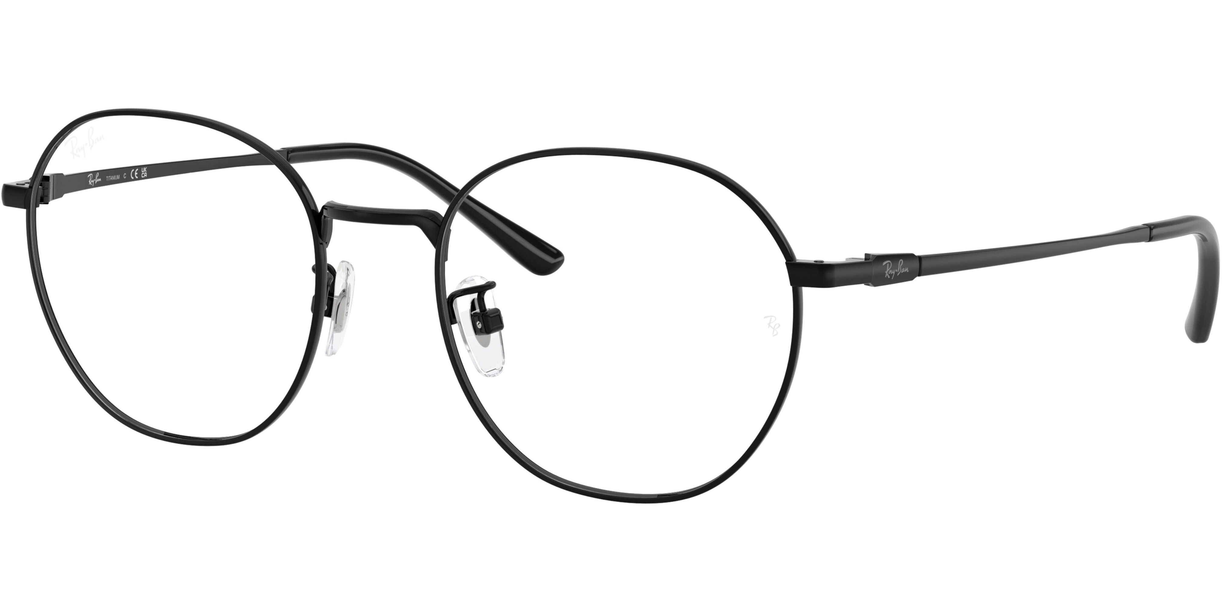 Dioptrické brýle Ray-Ban® model 8778D, barva obruby černá lesk, stranice černá lesk, kód barevné varianty 1244. 