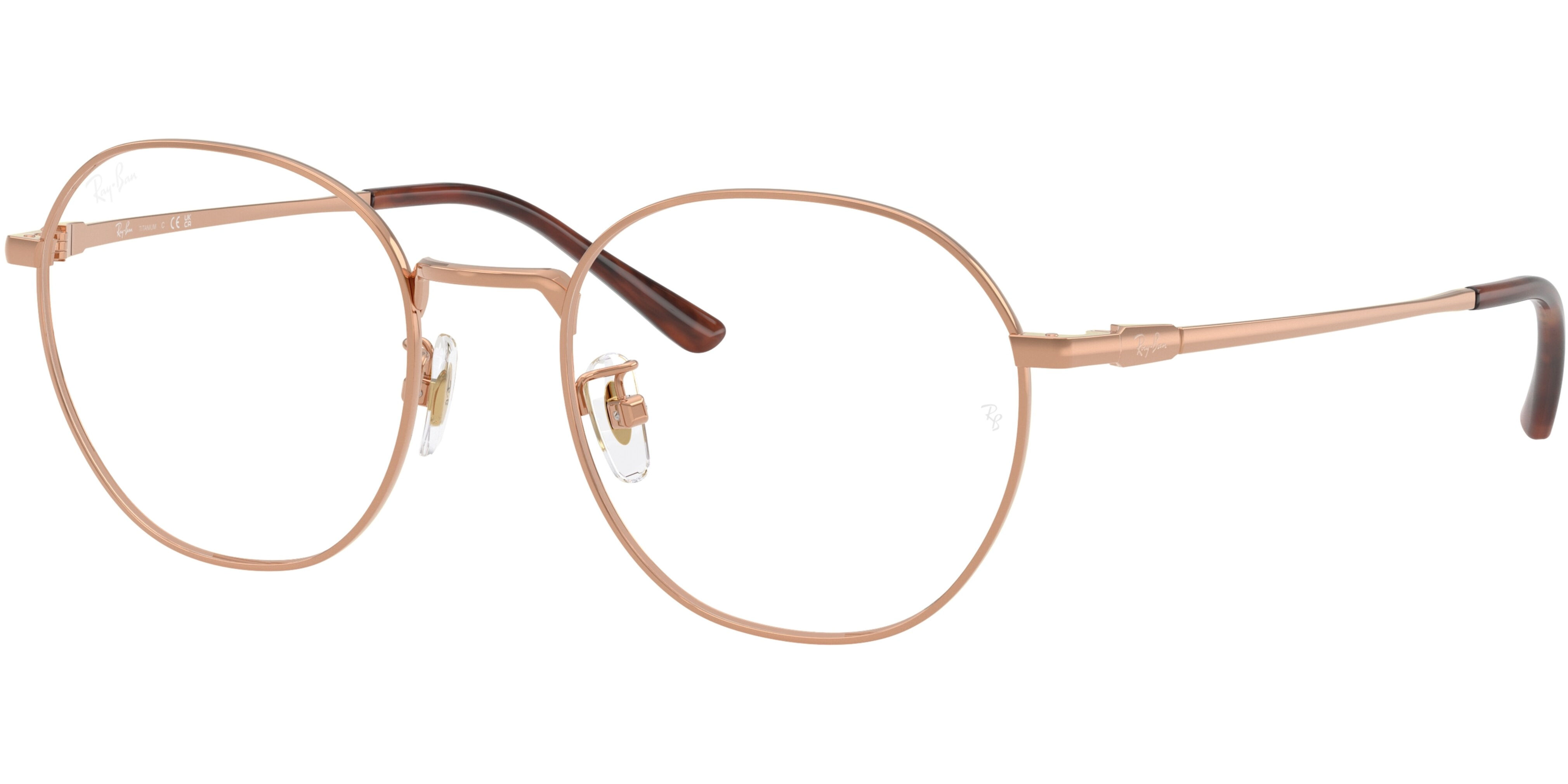 Dioptrické brýle Ray-Ban® model 8778D, barva obruby bronzová lesk, stranice bronzová lesk, kód barevné varianty 1245. 