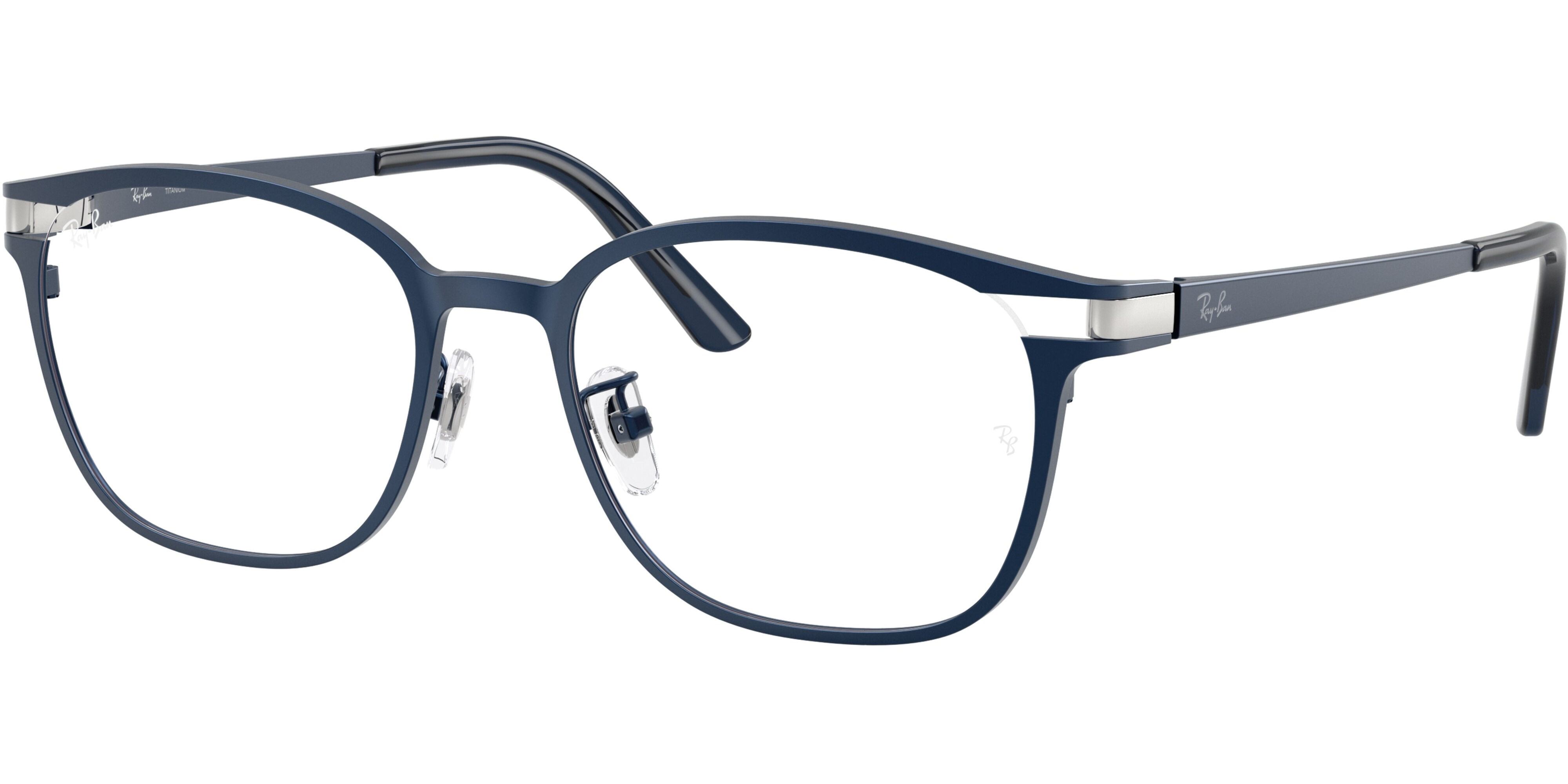 Dioptrické brýle Ray-Ban® model 8780D, barva obruby modrá mat, stranice modrá mat, kód barevné varianty 1061. 