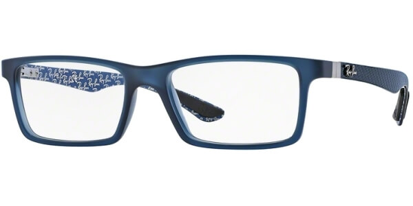 Dioptrické brýle Ray-Ban® model 8901, barva obruby modrá čirá mat, stranice šedá mat, kód barevné varianty 5262. 