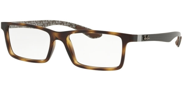 Dioptrické brýle Ray-Ban® model 8901, barva obruby hnědá lesk, stranice šedá mat, kód barevné varianty 5846. 
