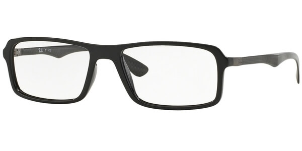 Dioptrické brýle Ray-Ban® model 8902, barva obruby černá lesk, stranice černá mat, kód barevné varianty 2000. 