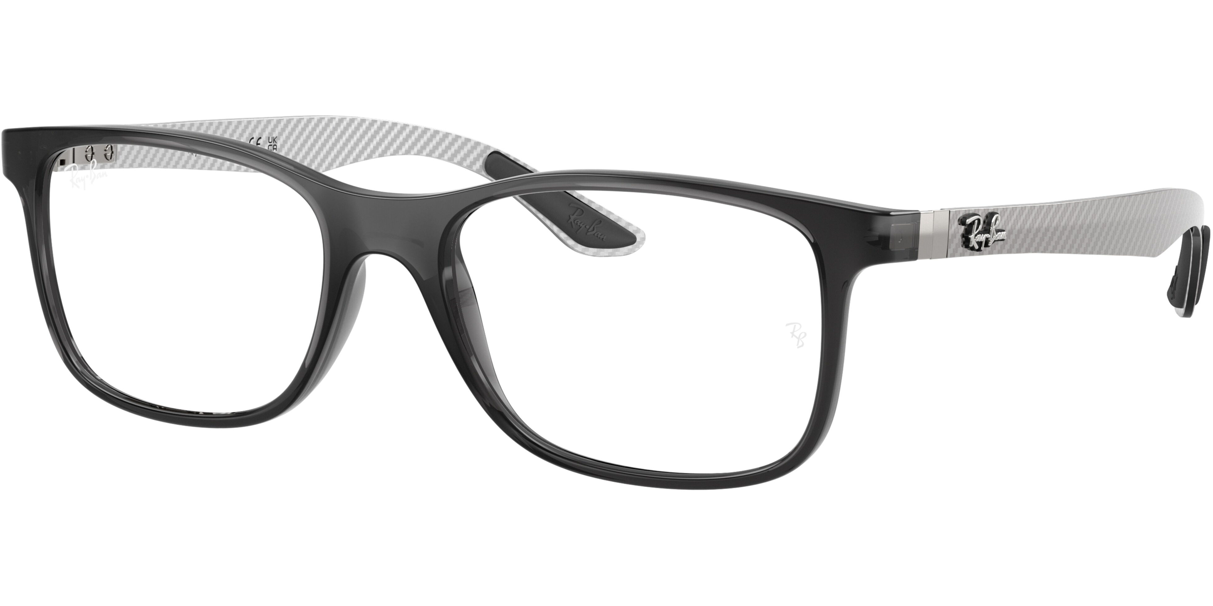 Dioptrické brýle Ray-Ban® model 8903, barva obruby šedá čirá lesk, stranice šedá mat, kód barevné varianty 8061. 
