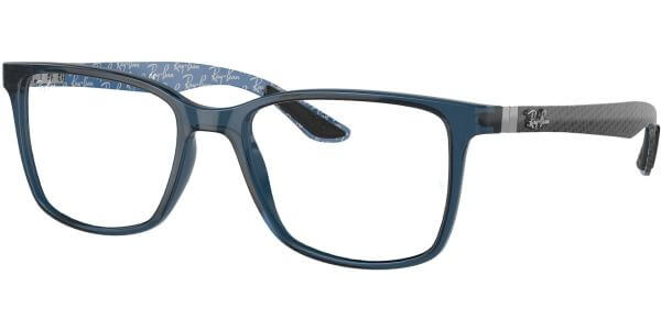 Dioptrické brýle Ray-Ban® model 8905, barva obruby modrá lesk, stranice černá, kód barevné varianty 5844. 