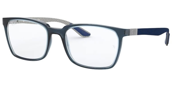 Dioptrické brýle Ray-Ban® model 8906, barva obruby modrá čirá lesk, stranice modrá šedá mat, kód barevné varianty 8060. 