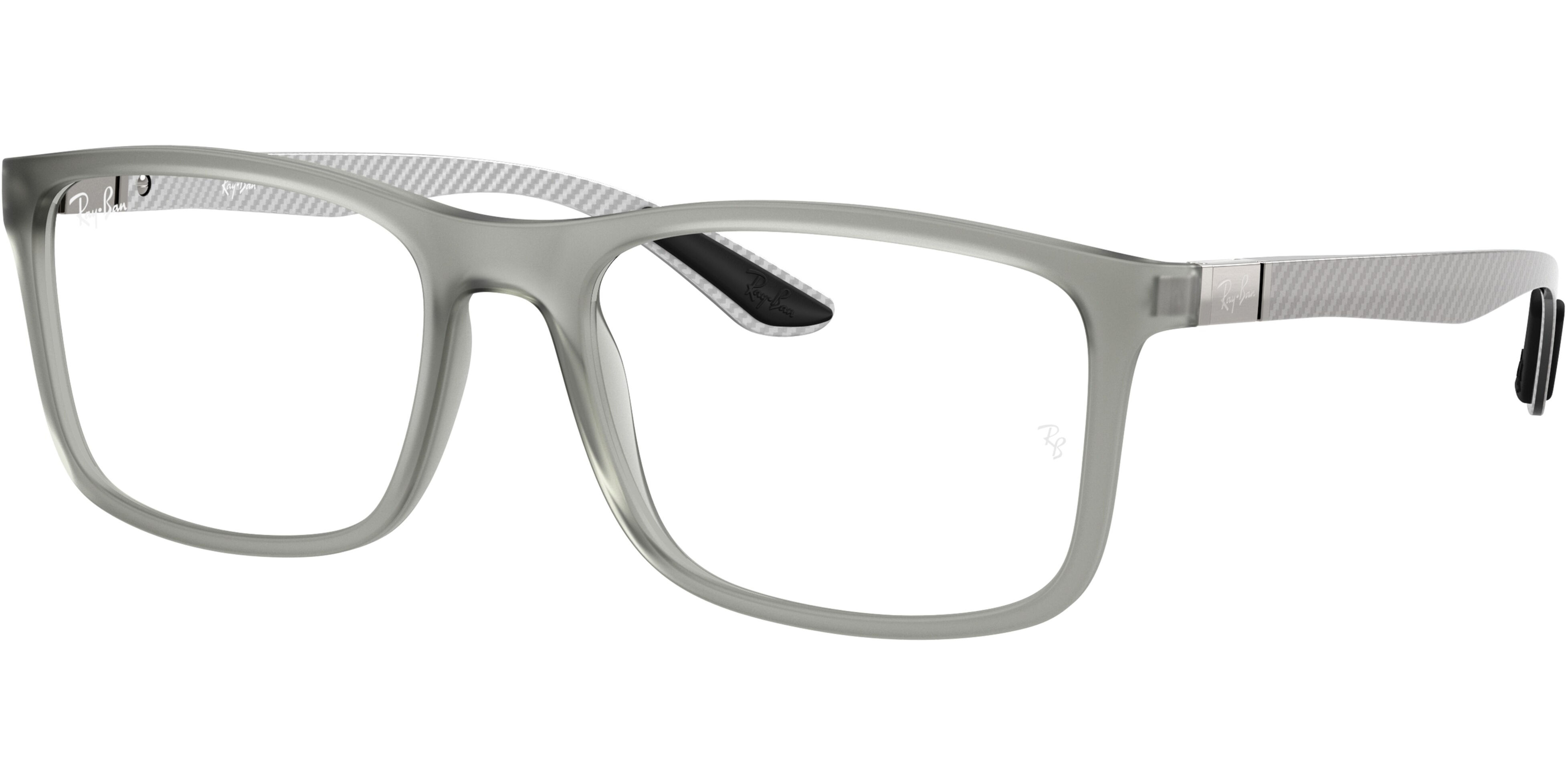 Dioptrické brýle Ray-Ban® model 8908, barva obruby šedá mat, stranice šedá mat, kód barevné varianty 5244. 