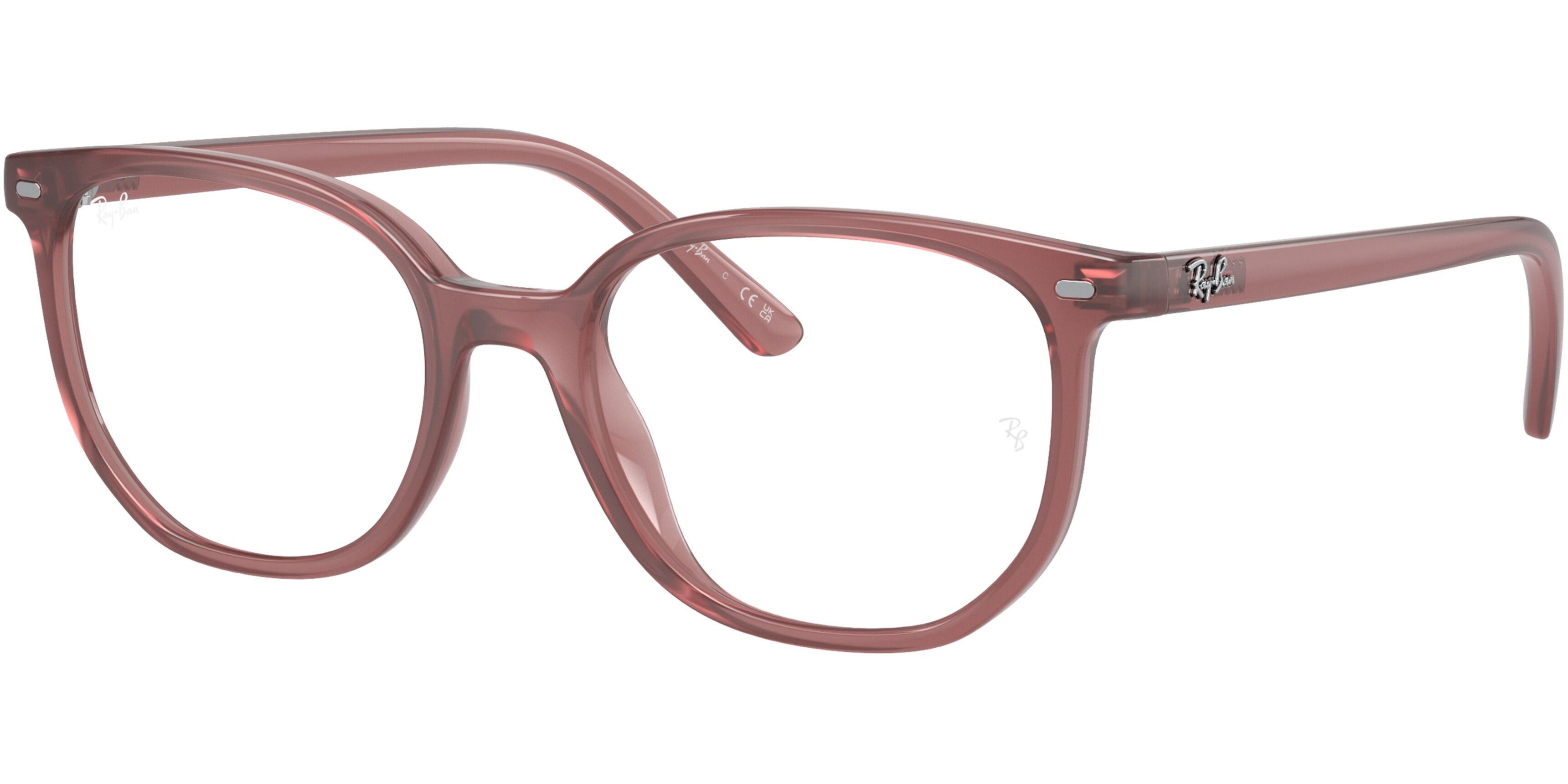 Dioptrické brýle Ray-Ban® model 9097V, barva obruby růžová lesk, stranice růžová lesk, kód barevné varianty 3936. 
